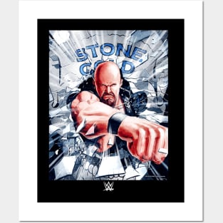 Stone Cold Steve Austin Skull Punch Posters and Art